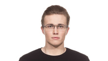 Load image into Gallery viewer, Grey Rectangle Half Rim Unisex Eyeglasses by Lenskart Air Online-113276