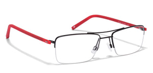 Grey Rectangle Half Rim Unisex Eyeglasses by Lenskart Air Online-113267