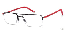 Load image into Gallery viewer, Grey Rectangle Half Rim Unisex Eyeglasses by Lenskart Air Online-113267