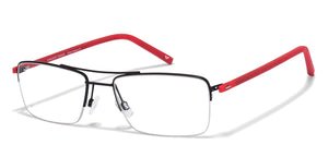 Grey Rectangle Half Rim Unisex Eyeglasses by Lenskart Air Online-113267