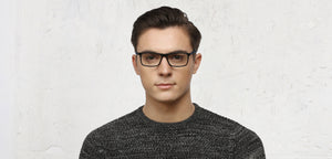 Black Rectangle Full Rim Unisex Eyeglasses by Vincent Chase Online-119176