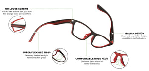 Black Rectangle Full Rim Teen Eyeglasses by Lenskart Air Online-114062