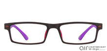 Load image into Gallery viewer, Black Rectangle Full Rim Teen Eyeglasses by Lenskart Air Online-114076