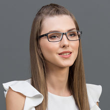 Load image into Gallery viewer, Black Rectangle Full Rim Teen Eyeglasses by Lenskart Air Online-114082