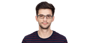 Black Rectangle Full Rim Teen Eyeglasses by Lenskart Air Online-114082