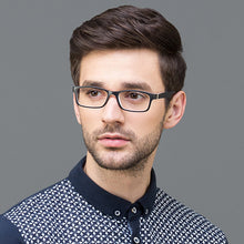 Load image into Gallery viewer, Black Rectangle Full Rim Teen Eyeglasses by Lenskart Air Online-114082