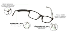 Load image into Gallery viewer, Black Rectangle Full Rim Teen Eyeglasses by Lenskart Air Online-114085