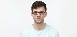 Black Rectangle Full Rim Teen Eyeglasses by Lenskart Air Online-114085