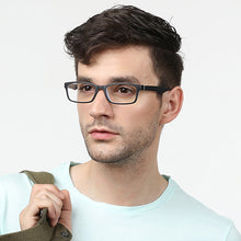 Load image into Gallery viewer, Black Rectangle Full Rim Teen Eyeglasses by Lenskart Air Online-114085