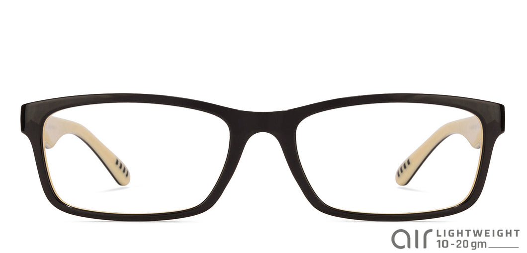 Black Rectangle Full Rim Teen Eyeglasses by Lenskart Air Online-114087
