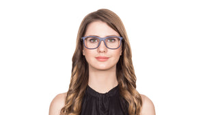 Blue Wayfarer Full Rim Unisex Eyeglasses by Lenskart Air Online-113983