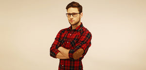 Grey Wayfarer Full Rim Unisex Eyeglasses by Lenskart Air Online-113986