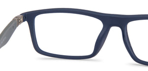 Blue Rectangle Full Rim Unisex Eyeglasses by Lenskart Air Online-113988