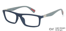 Load image into Gallery viewer, Blue Rectangle Full Rim Unisex Eyeglasses by Lenskart Air Online-113988