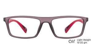 Grey Rectangle Full Rim Unisex Eyeglasses by Lenskart Air Online-113990