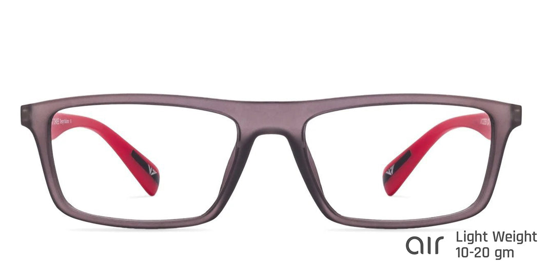 Grey Rectangle Full Rim Unisex Eyeglasses by Lenskart Air Online-113990