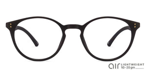 Black Round Full Rim Unisex Eyeglasses by Lenskart Air Online-106060