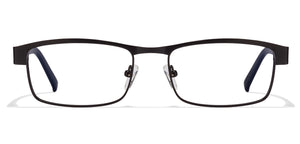 Black Rectangle Full Rim Unisex Eyeglasses by Vincent Chase Online-112785