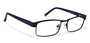 Black Rectangle Full Rim Unisex Eyeglasses by Vincent Chase Online-112785