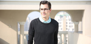Black Rectangle Full Rim Unisex Eyeglasses by Vincent Chase Online-112781