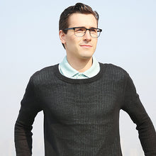 Load image into Gallery viewer, Black Wayfarer Full Rim Unisex Eyeglasses by Vincent Chase Online-112805