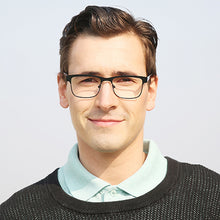 Load image into Gallery viewer, Black Wayfarer Full Rim Unisex Eyeglasses by Vincent Chase Online-112805