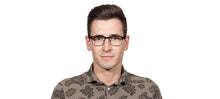 Load image into Gallery viewer, Black Wayfarer Full Rim Unisex Eyeglasses by Vincent Chase Online-112805