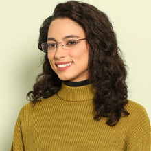 Load image into Gallery viewer, Brown Rectangle Rimless Medium Unisex Eyeglasses by Vincent Chase-142842