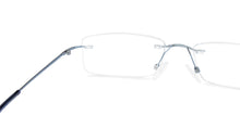 Load image into Gallery viewer, Blue Rectangle Rimless Unisex Eyeglasses by Vincent Chase-137392