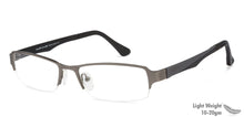 Load image into Gallery viewer, Silver Rectangle Half Rim Unisex Eyeglasses by Lenskart Air Online-101122