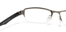 Load image into Gallery viewer, Silver Rectangle Half Rim Unisex Eyeglasses by Lenskart Air Online-101122