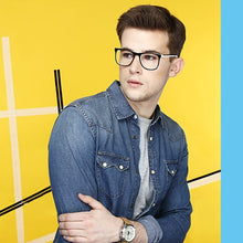 Load image into Gallery viewer, Black Square Full Rim Unisex Eyeglasses by Vincent Chase Online-115258