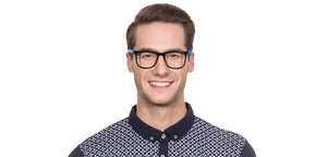 Black Wayfarer Full Rim Unisex Eyeglasses by Vincent Chase Online-115259