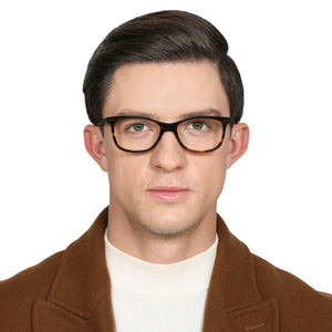 Tortoise Rectangle Full Rim Unisex Eyeglasses by Vincent Chase Online-128962