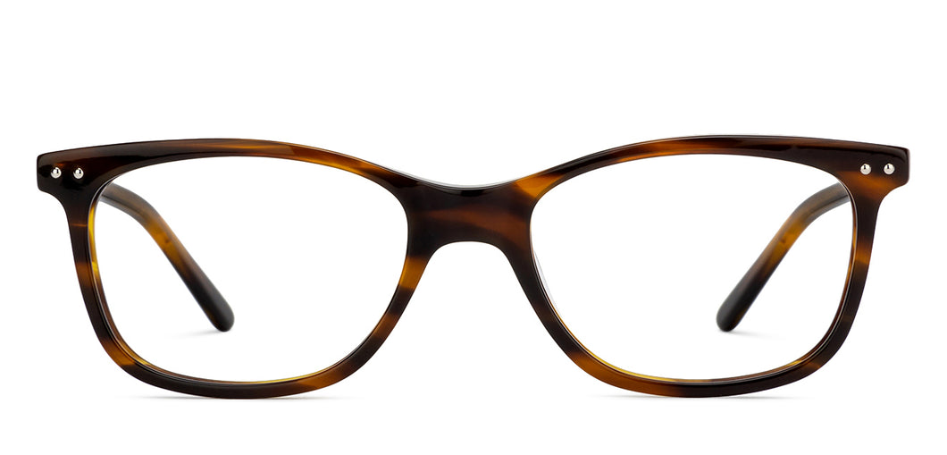 Tortoise Rectangle Full Rim Unisex Eyeglasses by Vincent Chase Online-128962