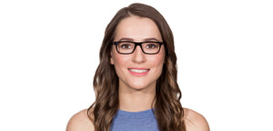 Black Rectangle Full Rim Unisex Eyeglasses by Vincent Chase VC-115242