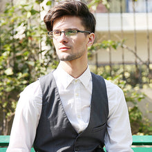 Load image into Gallery viewer, Black Rectangle Half Rim Unisex Eyeglasses by Lenskart Air Online-101111