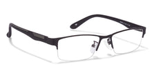 Load image into Gallery viewer, Black Rectangle Half Rim Unisex Eyeglasses by Lenskart Air Online-101111