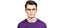 Load image into Gallery viewer, Black Rectangle Half Rim Unisex Eyeglasses by Vincent Chase Online-102958