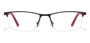 Black Rectangle Half Rim Unisex Eyeglasses by Vincent Chase Online-102958