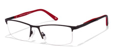 Load image into Gallery viewer, Black Rectangle Half Rim Unisex Eyeglasses by Vincent Chase Online-102958