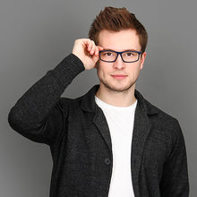 Load image into Gallery viewer, Blue Rectangle Full Rim Unisex Eyeglasses by Vincent Chase Online-120079