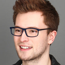 Load image into Gallery viewer, Blue Rectangle Full Rim Unisex Eyeglasses by Vincent Chase Online-120079