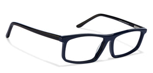 Blue Rectangle Full Rim Unisex Eyeglasses by Vincent Chase Online-120079