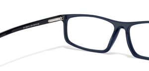 Blue Rectangle Full Rim Unisex Eyeglasses by Vincent Chase Online-120079