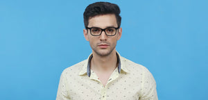 Black Square Full Rim Unisex Eyeglasses by Vincent Chase Online-122059