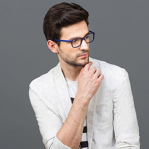 Blue Wayfarer Full Rim Unisex Eyeglasses by Vincent Chase VC-122065