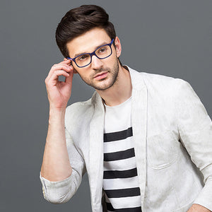 Blue Wayfarer Full Rim Unisex Eyeglasses by Vincent Chase VC-122065
