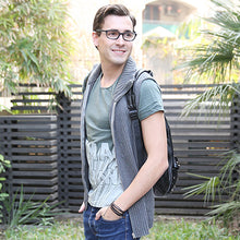 Load image into Gallery viewer, Black Rectangle Full Rim Unisex Eyeglasses by Vincent Chase Online-112630