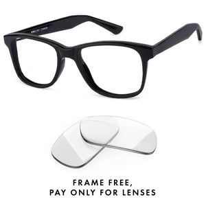 Black Wayfarer Full Rim Unisex Eyeglasses by Vincent Chase Online-120327